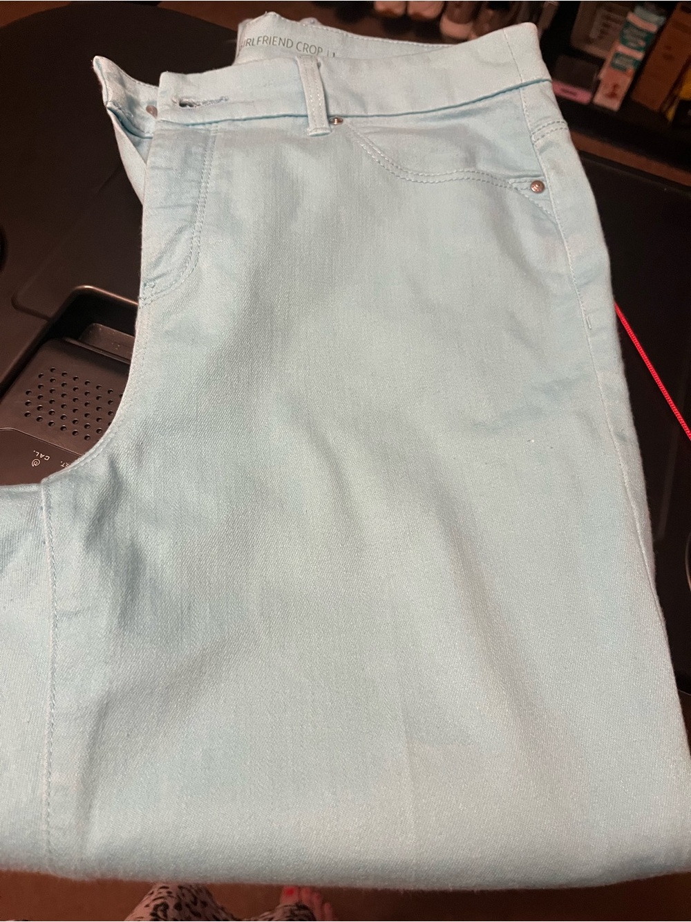 Chico's Seafoam Cropped Ankle Pants